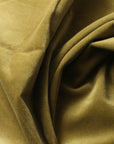 Olive Green Cotton Velvet Upholstery Drapery Fabric - Fashion Fabrics Los Angeles 