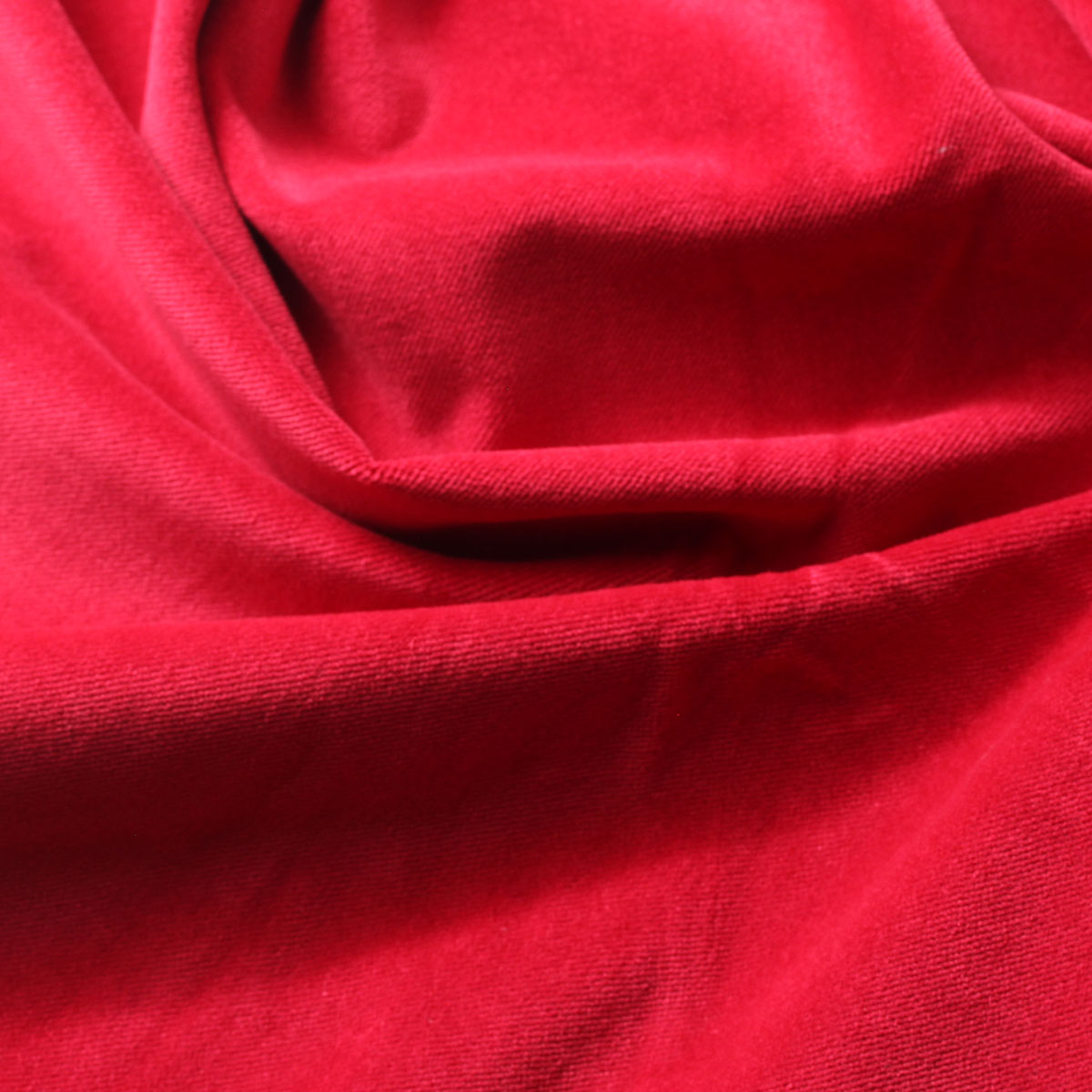 Red Cotton Velvet Upholstery Drapery Fabric - Fashion Fabrics Los Angeles 
