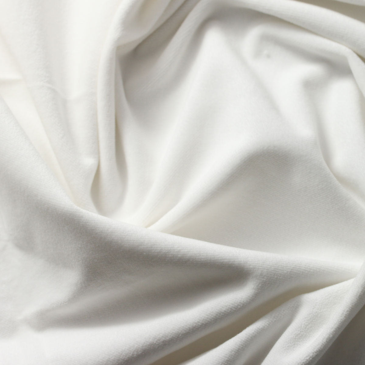 White Cotton Velvet Upholstery Drapery Fabric - Fashion Fabrics Los Angeles 
